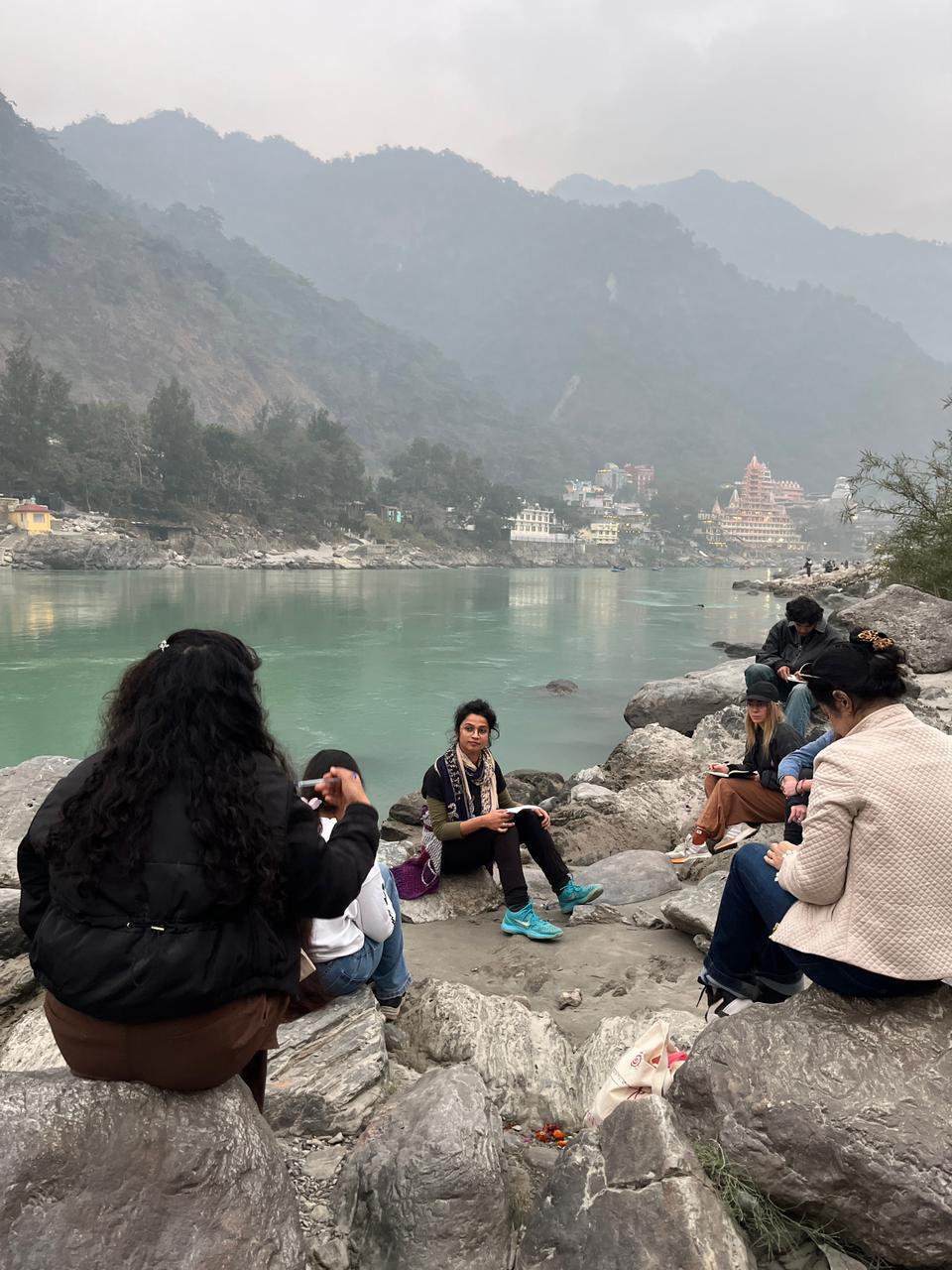 Journaling by the river