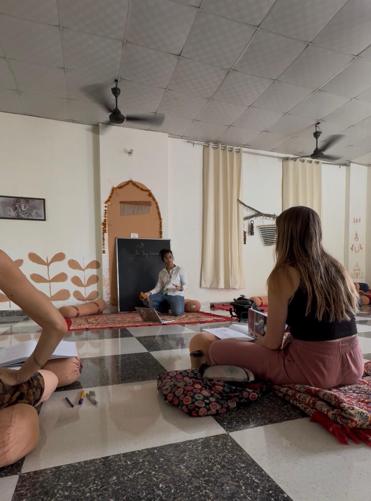 Seekers gathered in the Yin Yoga course at Saya Shala